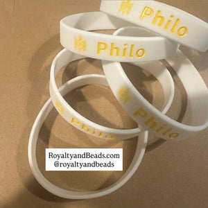 White Philo wristband