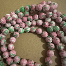 Load image into Gallery viewer, Pink and green beads