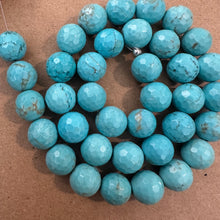 Load image into Gallery viewer, Blue faceted beads