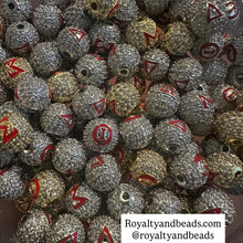 Load image into Gallery viewer, Pave Delta beads.
