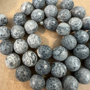 Gray beads.