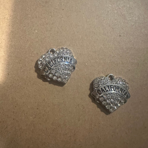 California heart charms