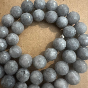 Gray beads 8mm