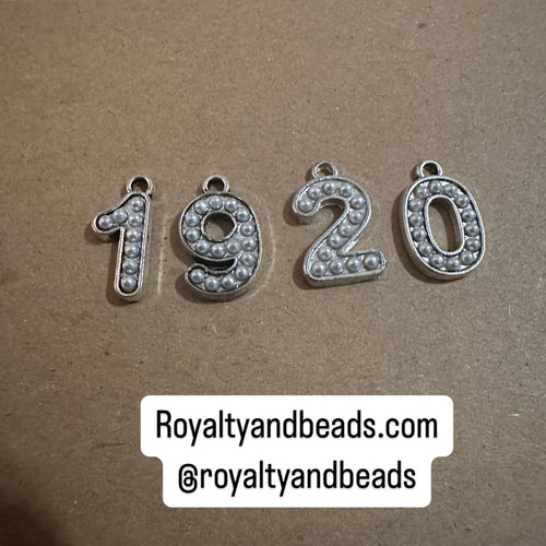 1920 number charm set.