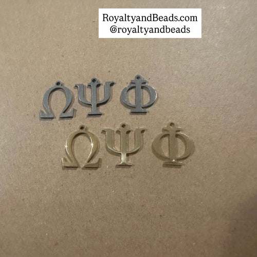 3 Omega Psi Phi letters.