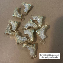 Load image into Gallery viewer, Gold boot charm.