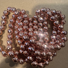 Load image into Gallery viewer, Faceted rose gold beads