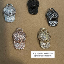 Load image into Gallery viewer, Pave fleurdelis hat charm.