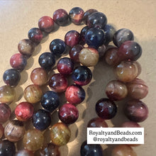 Load image into Gallery viewer, Red Mixed tigers eye beads