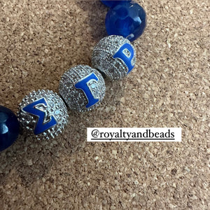 Pave Sigma Gamma Rho beads