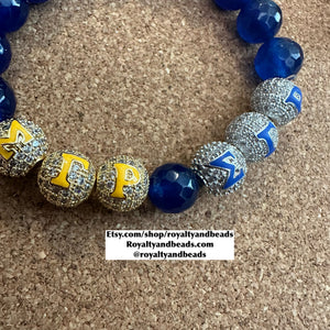 Pave Sigma Gamma Rho beads