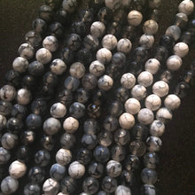 Load image into Gallery viewer, White and gray agate beads 8mm