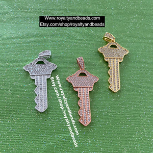 Pave Key charms.