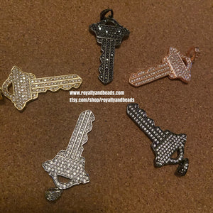 Pave Key charms.