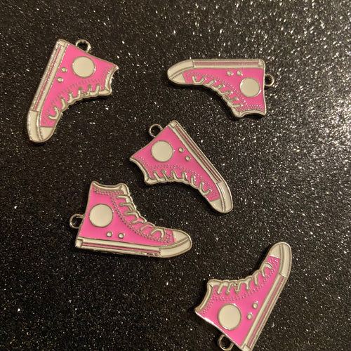 Pink Tennis shoe charms
