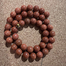 Load image into Gallery viewer, Orange sparkle beads 8mm.