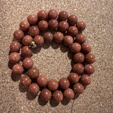 Load image into Gallery viewer, Orange sparkle beads 8mm.