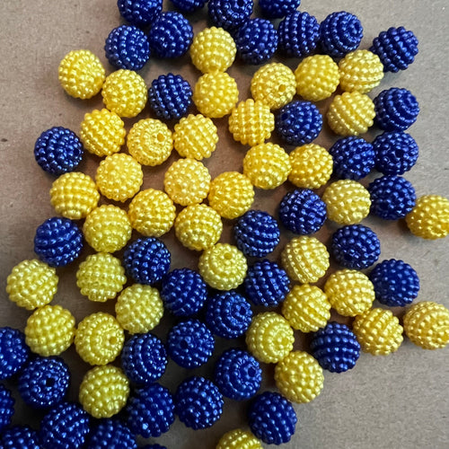 Blue or yellow beads