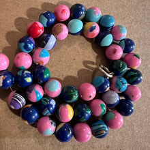 Load image into Gallery viewer, Pink and blue beads 8mm