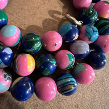 Load image into Gallery viewer, Pink and blue beads 8mm