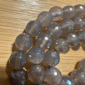 Gray beads 8mm