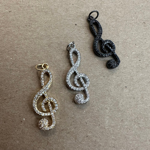 The pave music charm