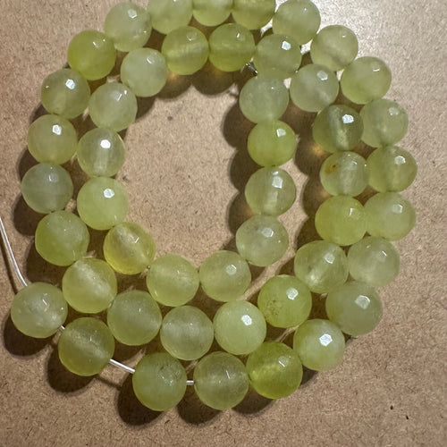 Light green beads 8mm.