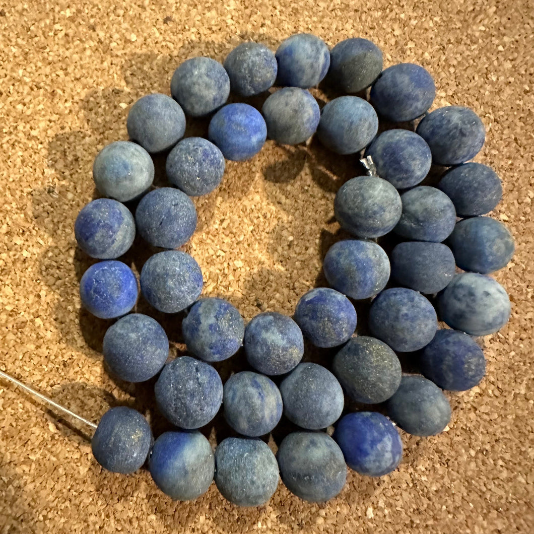 Blue earth beads 8mm