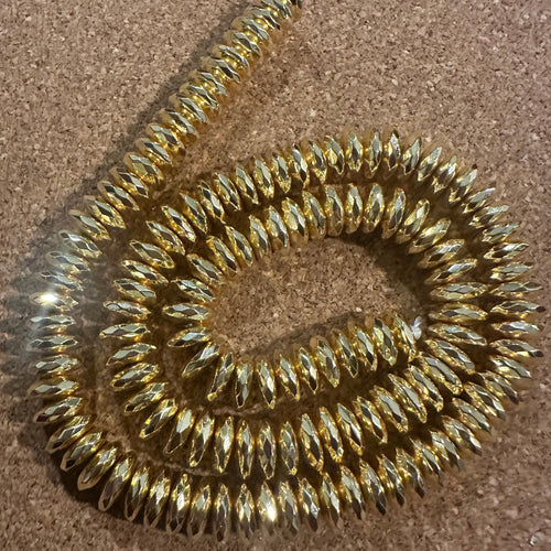 Gold spacer beads