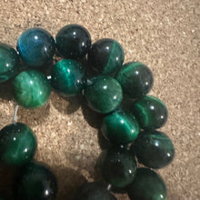 Load image into Gallery viewer, Green tigers eye half strand 8mm