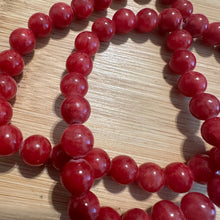 Load image into Gallery viewer, Red beads 8mm