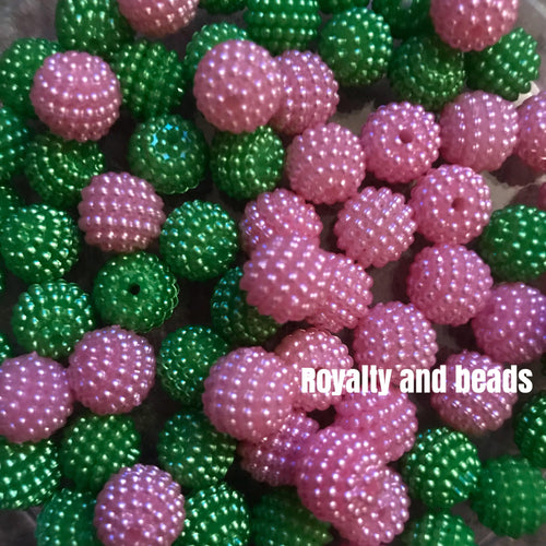 Pink or Green beads