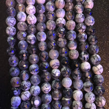 Load image into Gallery viewer, Gray and white agate beads 8mm