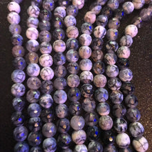 Load image into Gallery viewer, Gray and white agate beads 8mm