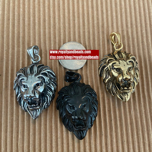 Lion head charms