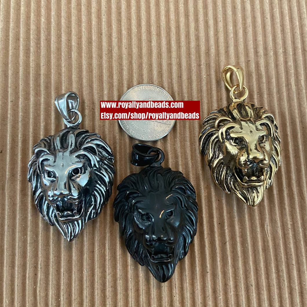 Lion head charms