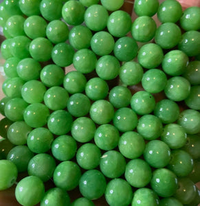 Green beads*
