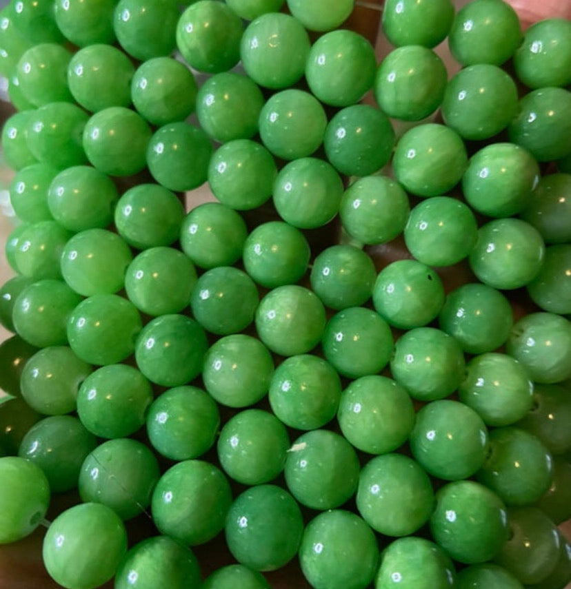 Green beads*