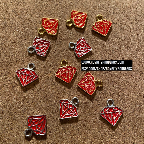 Red diamond charms