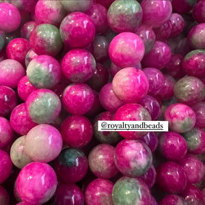New Pink and green beads
