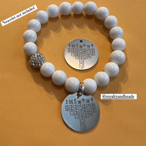 Silver Kwanzaa charm SS