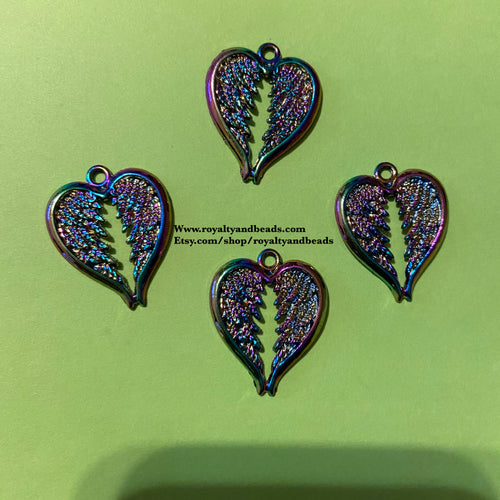 6 Rainbow angel wings