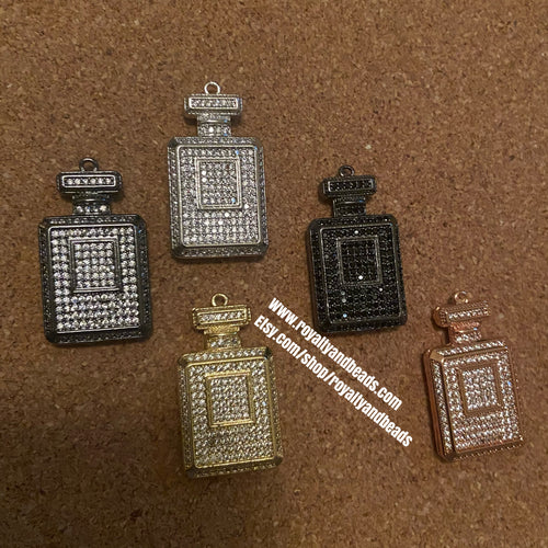 Pave perfume charms.