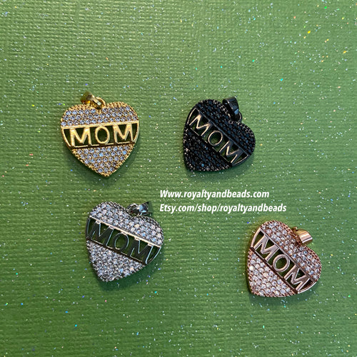 Pave mom charms